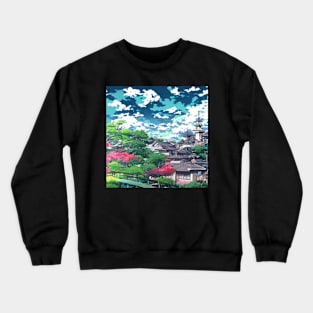 Anime Style Landscape Crewneck Sweatshirt